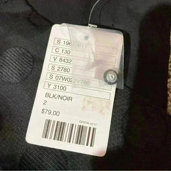 NWT Urban Outfitters Cooperative Polka Dot Black Dress Size 2-Pipers Dress - Picture 6 of 13